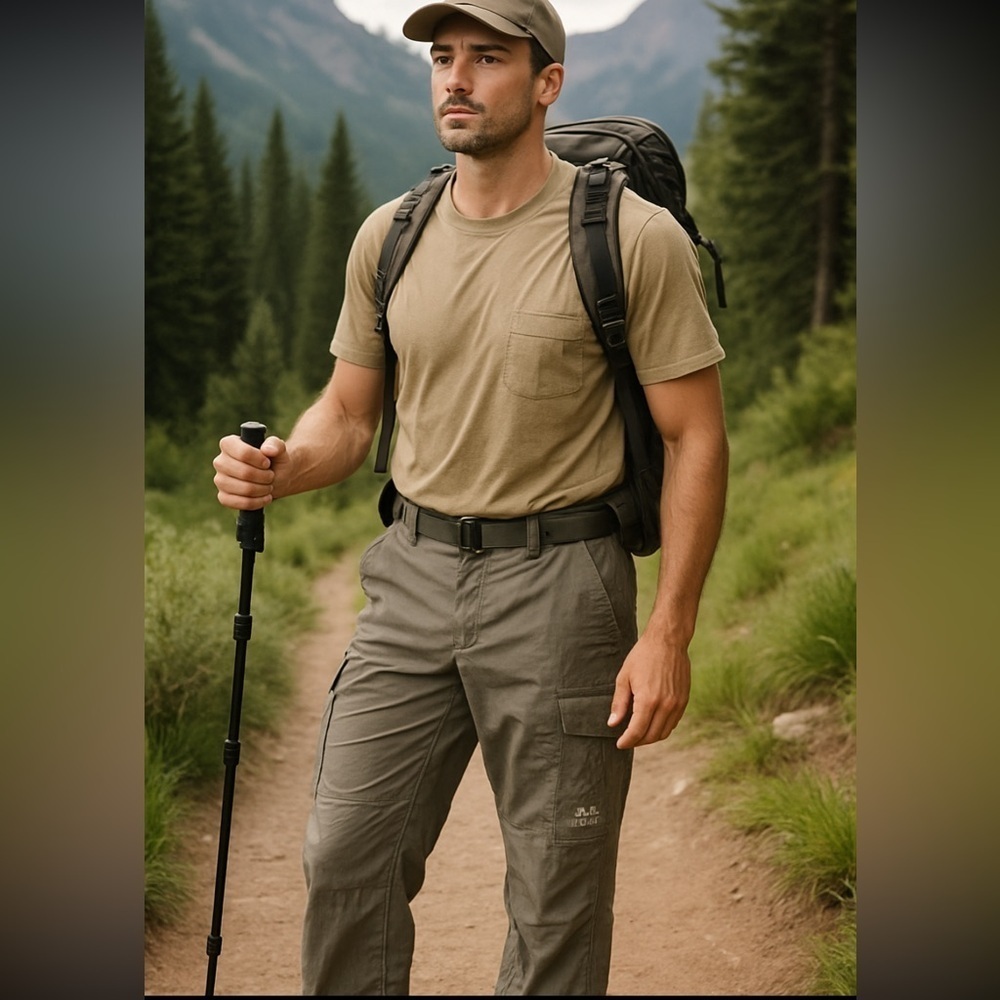 REI Pants Mens Gray Adventures Hiking Durable Outdoors Size L 30L Cargo Pants